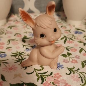 Charming Cream Bunny Figurine
